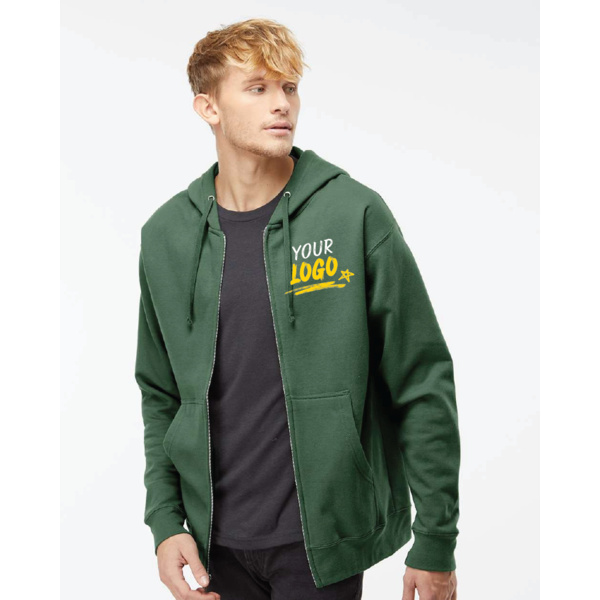 Midweight Full-Zip Hooded Sweatshirt Thumbnail