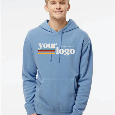 Midweight Pigment-Dyed Hooded Sweatshirt Thumbnail