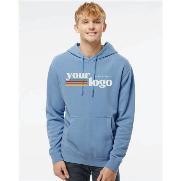 Midweight Pigment-Dyed Hooded Sweatshirt Thumbnail