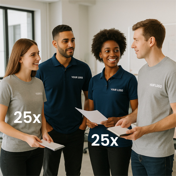 Crew Launch Pack -  25x Polos + 25x T-Shirts Thumbnail