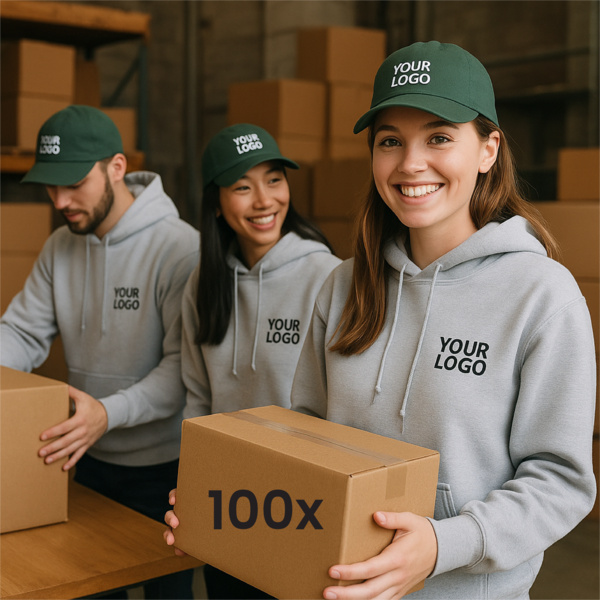 Enterprise Combo Pack -  100x Hoodies + 100x Dad Caps Thumbnail
