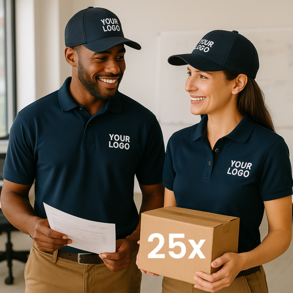 Pro Team Package -  25x Polos + 25x Trucker Caps Thumbnail